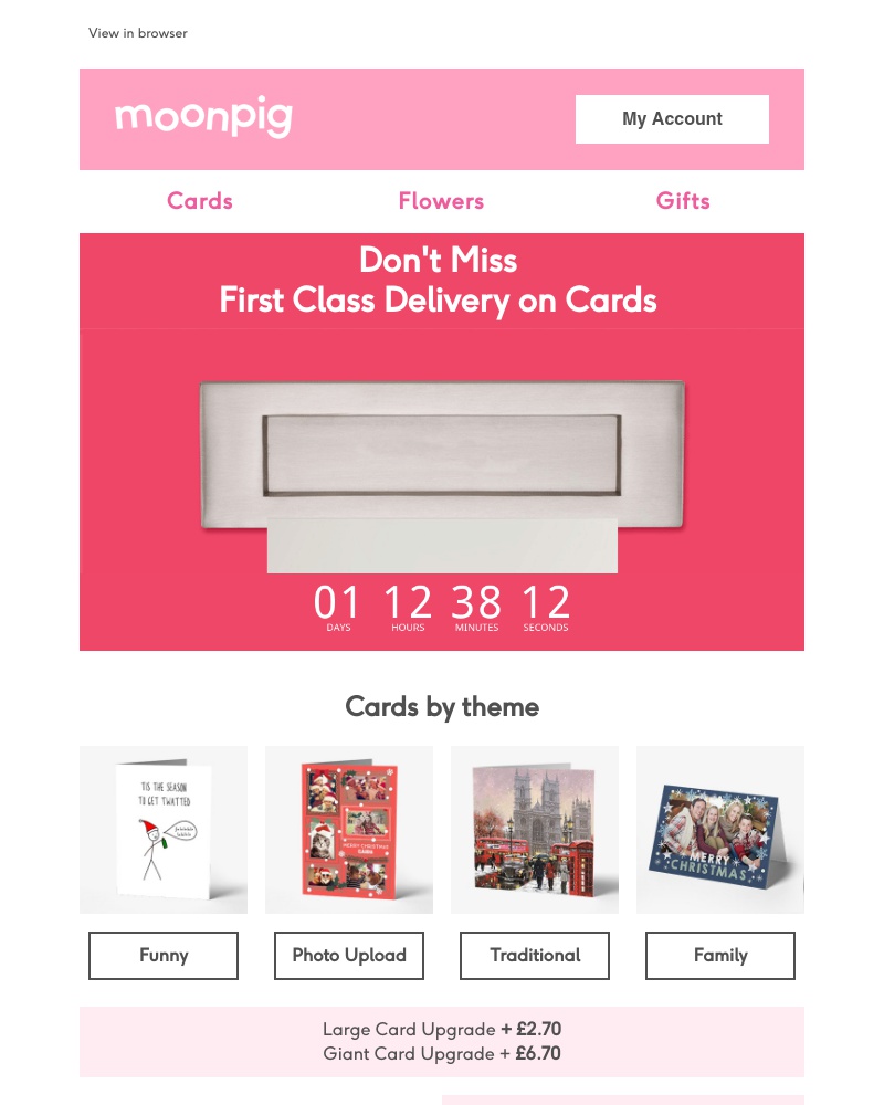 Moonpig - No pressure but…