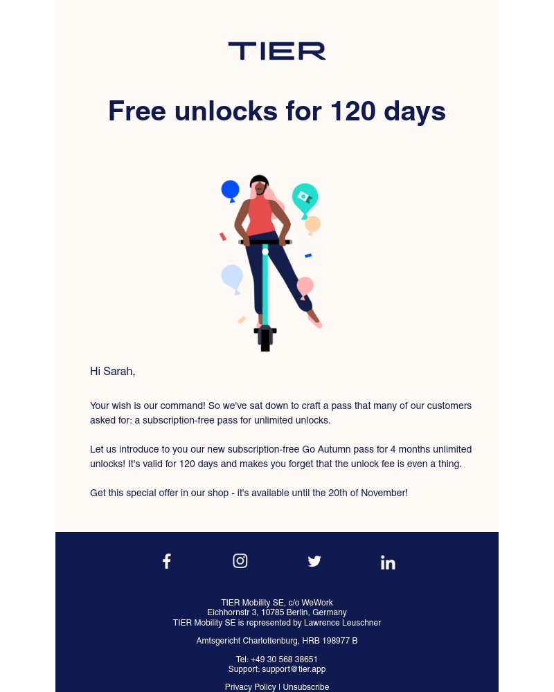 TIER -  No unlock fee for 4 months 🔓 