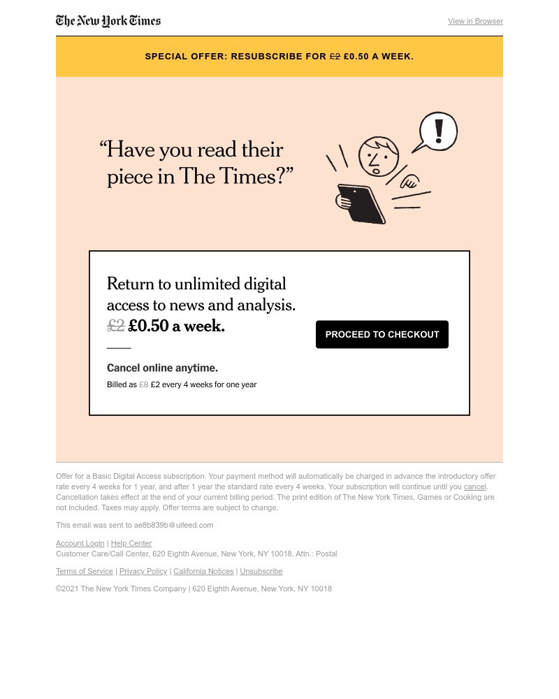 The New York Times - Now £0.50 a week: Save on every article.