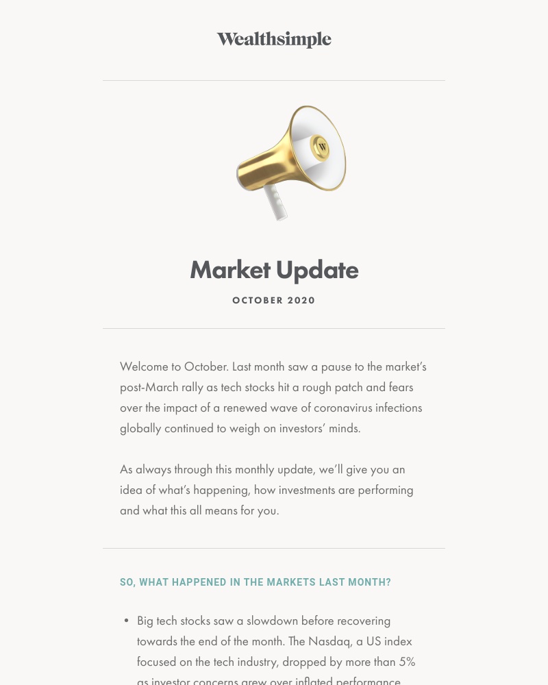 Wealthsimple - October Market Update