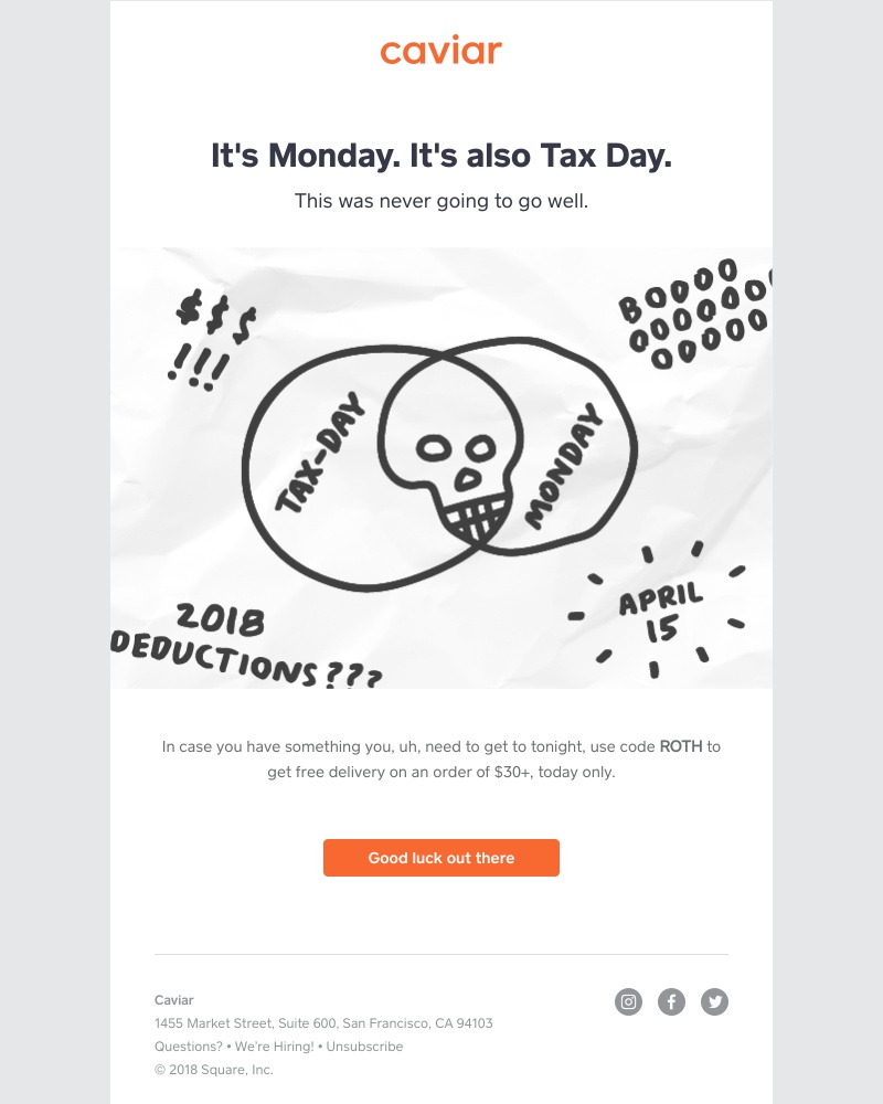  - Oh cool it's that day we all hate