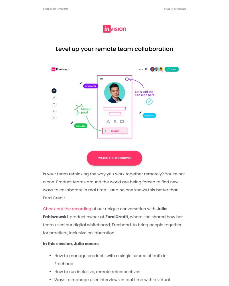 InVision - On Demand: Remote Product Team Collaboration