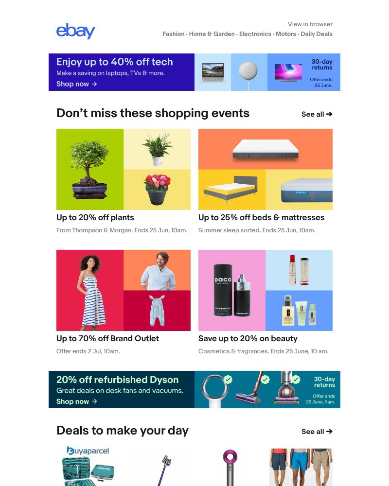 eBay - On the lookout? There's a deal for that on eBay.