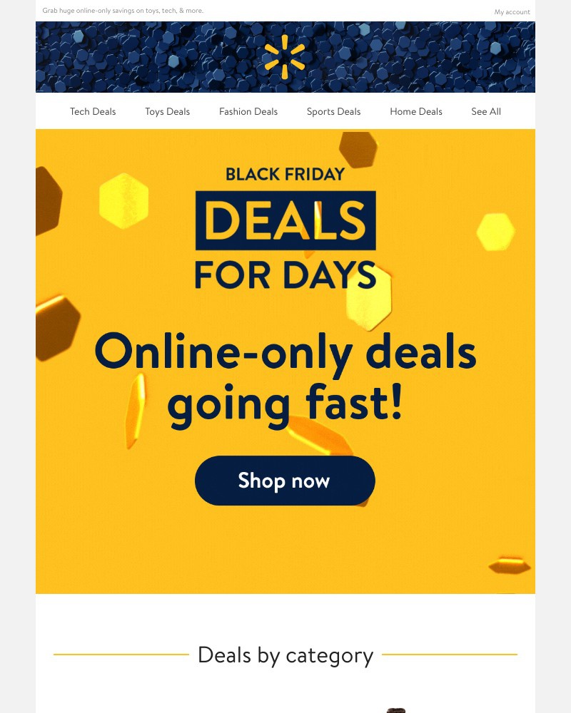 Walmart - ONLINE-ONLY DEALS are going really fast ⚡️