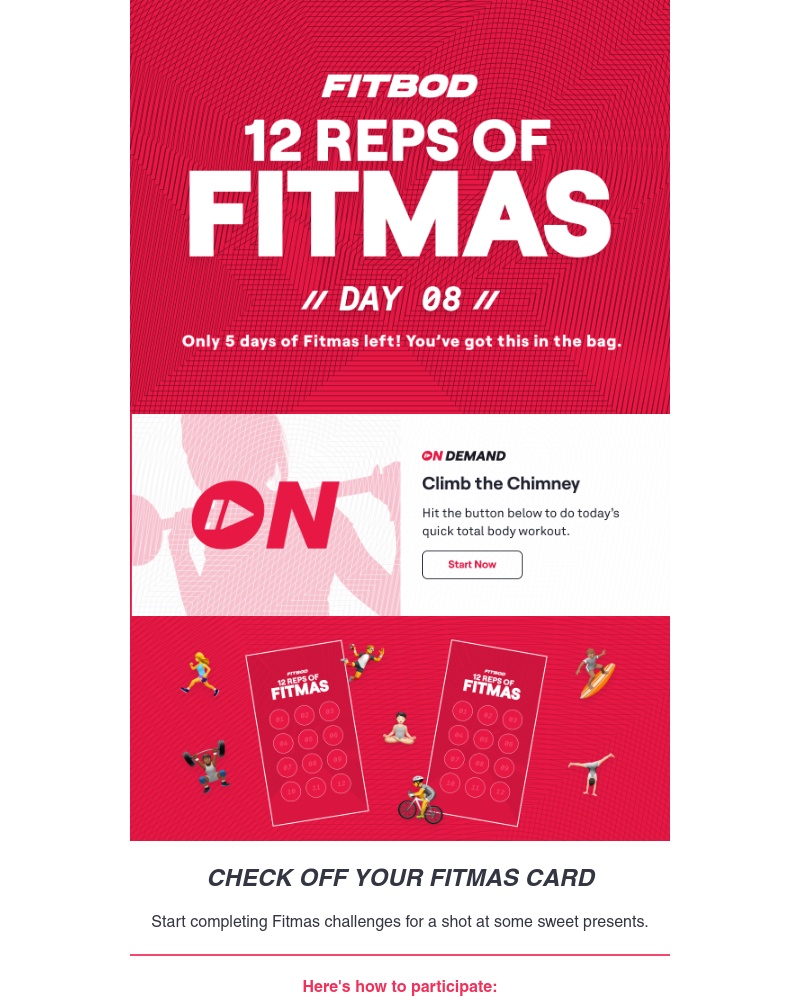 Fitbod - ONLY 5 Days of Fitmas left!