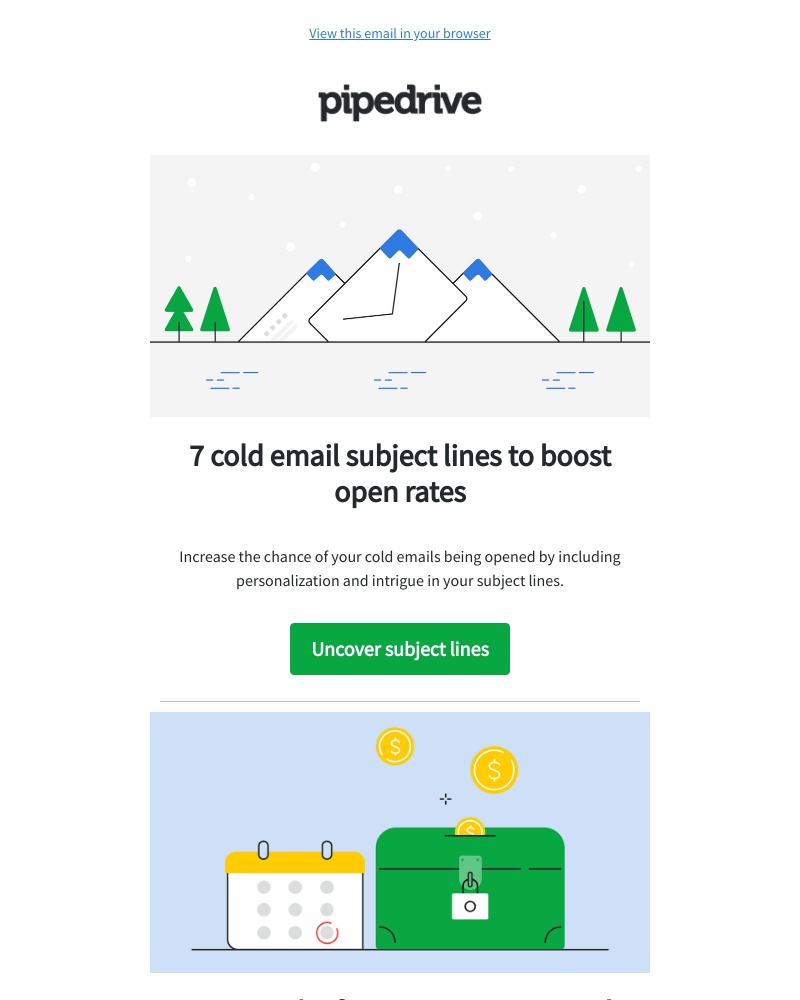 Pipedrive - Open to see why our subject line has 50 characters