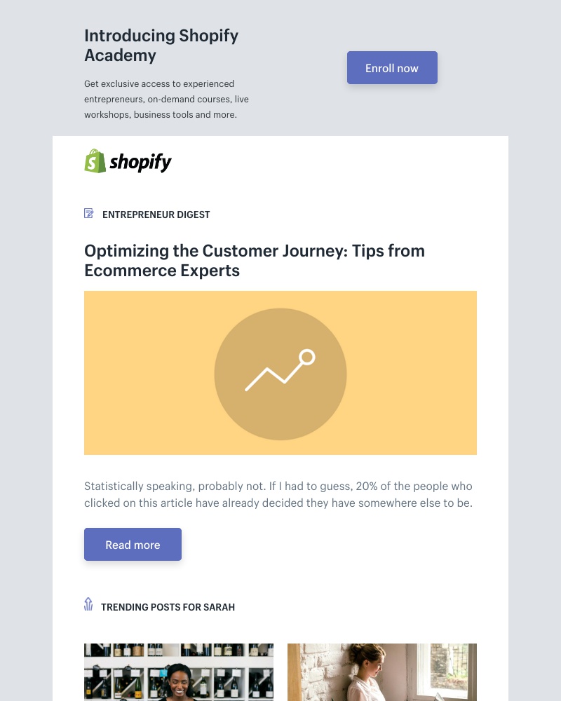 Shopify - Optimizing the Customer Journey