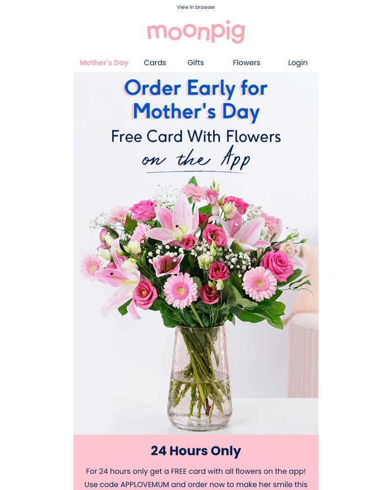 Moonpig - 🌸Order early for Mother's Day 🌸