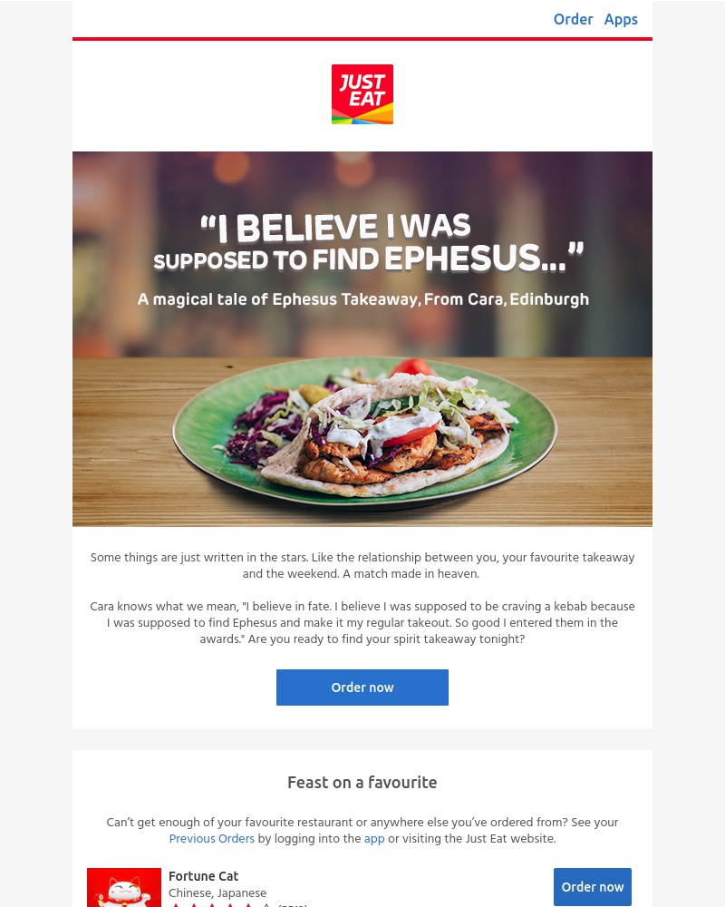 Just Eat - Order your perfect takeaway just like magic