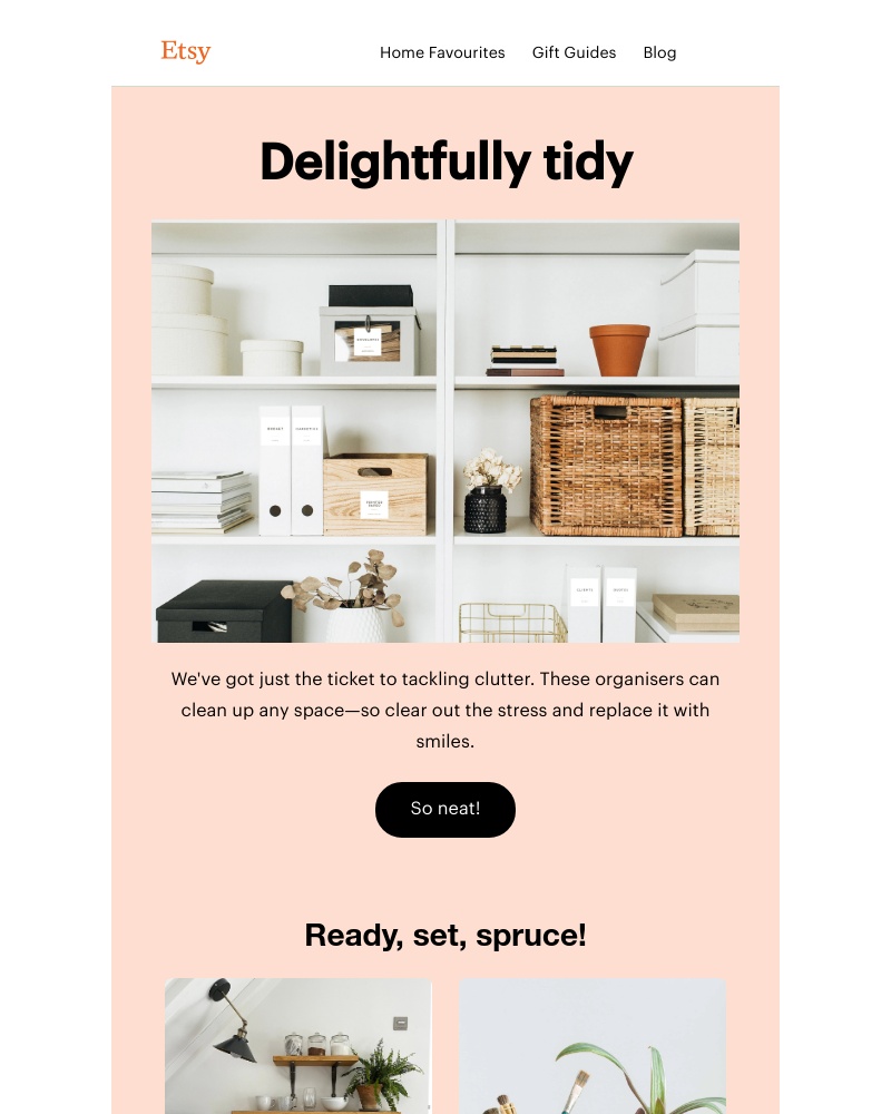 Etsy - Organisation never looked so good…
