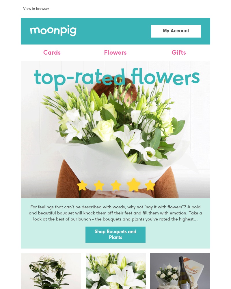 Moonpig - Our best flowers, as chosen by you!