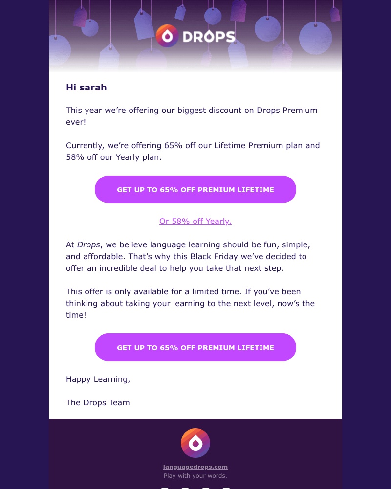 Drops - Our biggest deal ever!