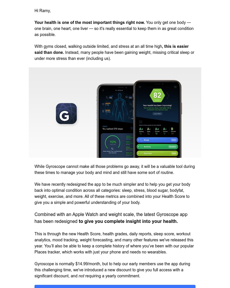 Gyroscope - Our biggest sale ever! Get Gyroscope Pro for the rest of the year 🎉