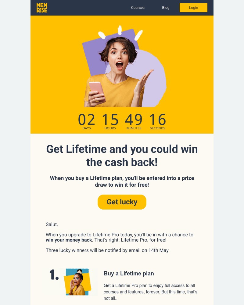 Memrise - Our brand-new Lifetime prize draw is here!