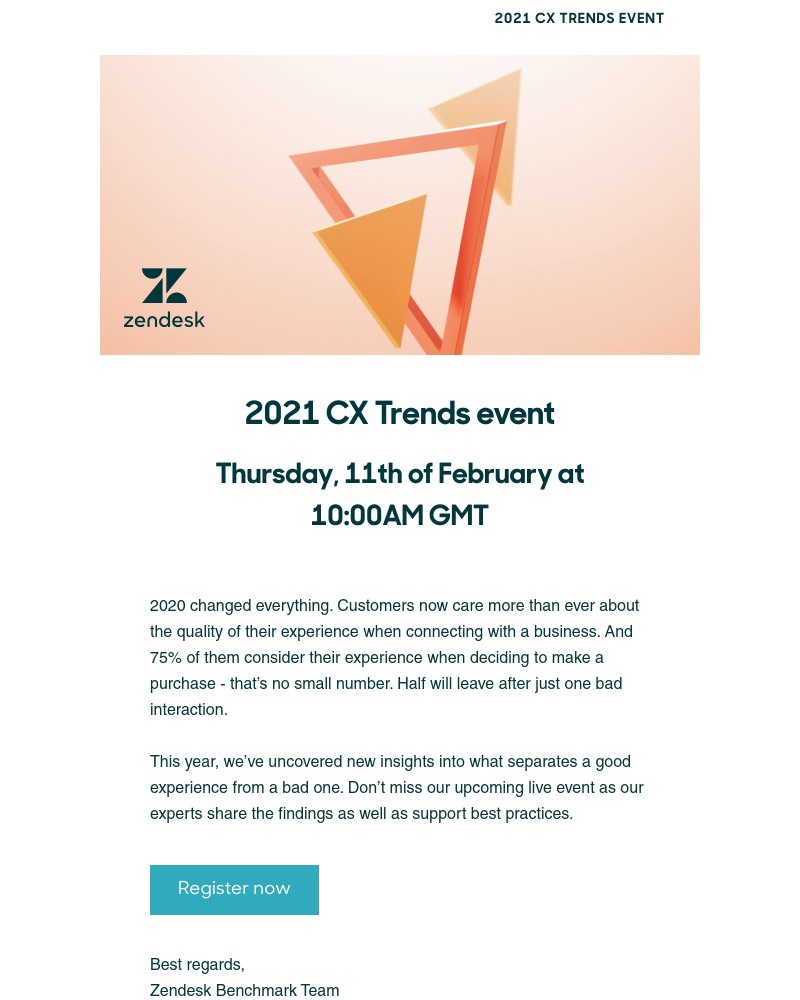 Zendesk - Our CX experts are ready for you - don’t miss out