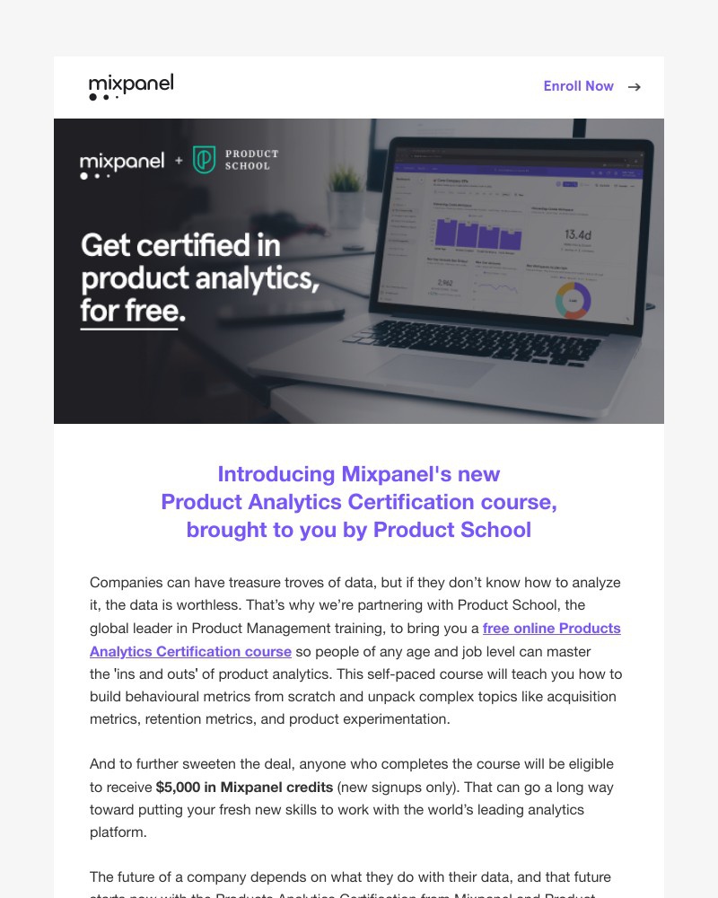 Mixpanel - Our new Product Analytics Certification course—brought to you by Product School