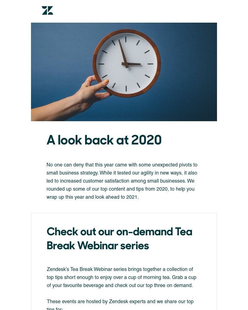 Zendesk - Our top tips of the year are inside
