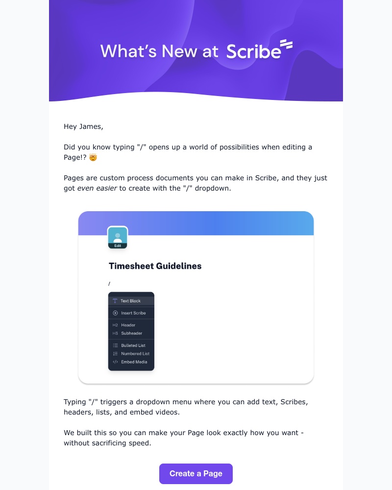 Scribe - Pages and the power of /