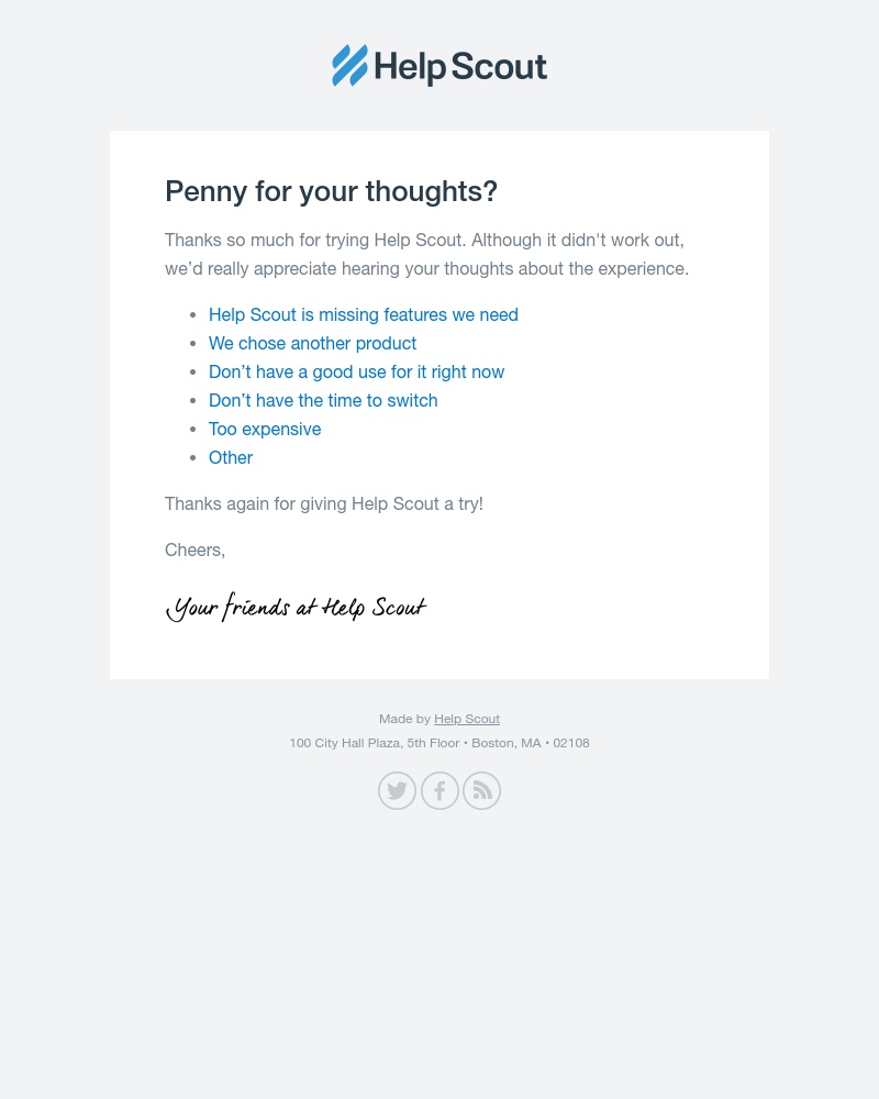  - Penny for your thoughts?