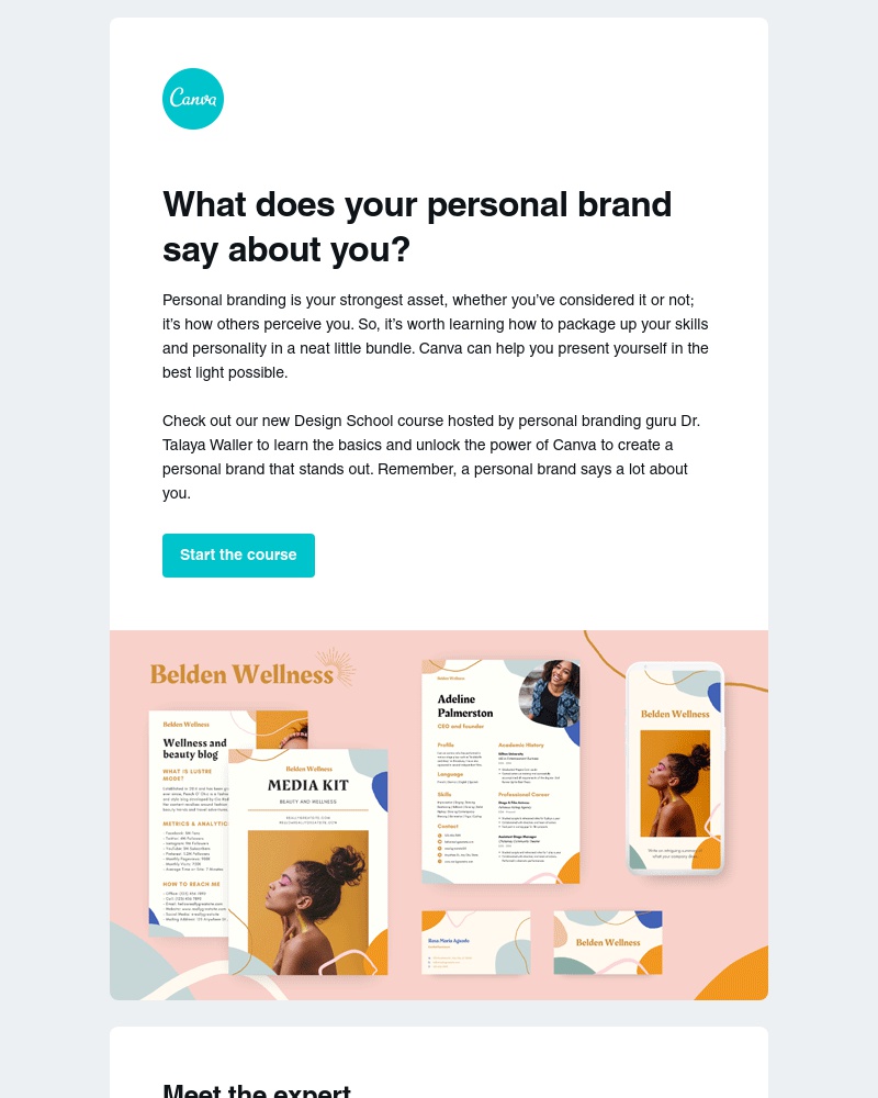 Canva - Personal branding is all about being personal