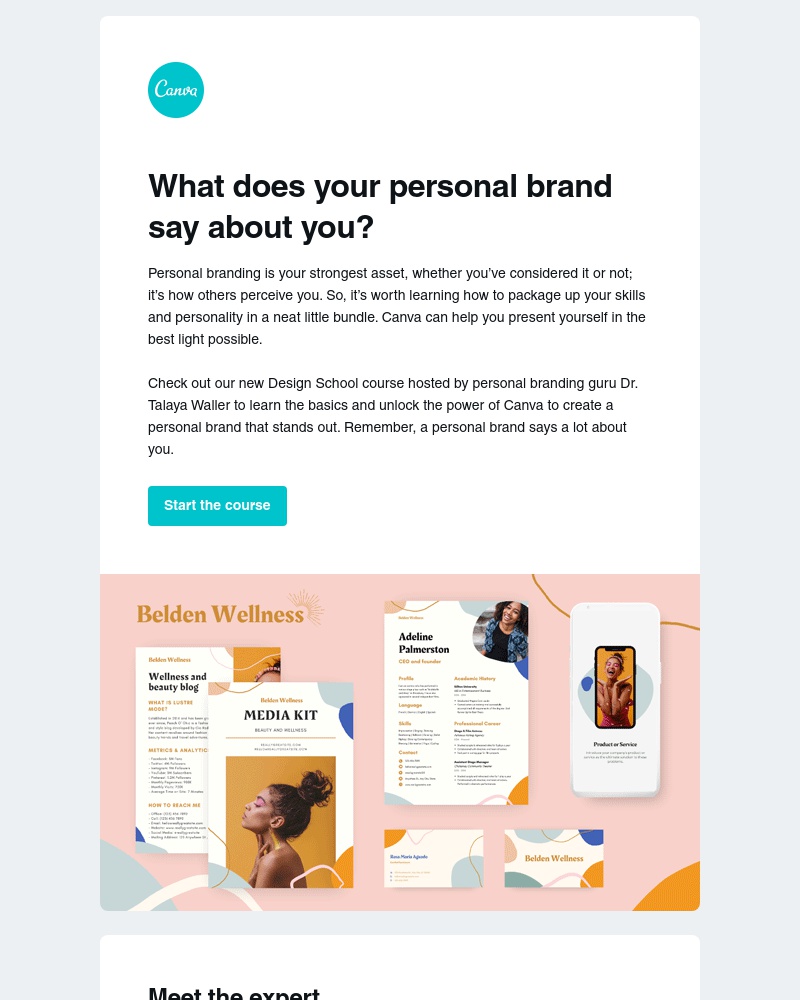 Onboarding on Canva video screenshot