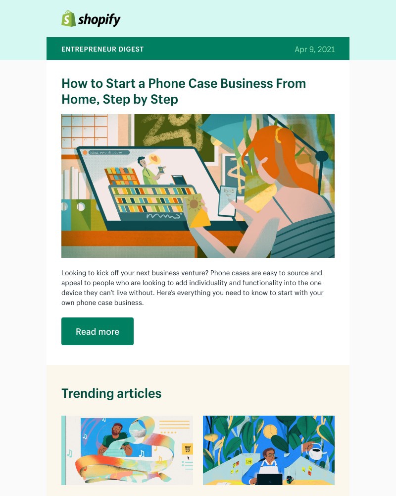 Shopify - Phone cases: Still selling well