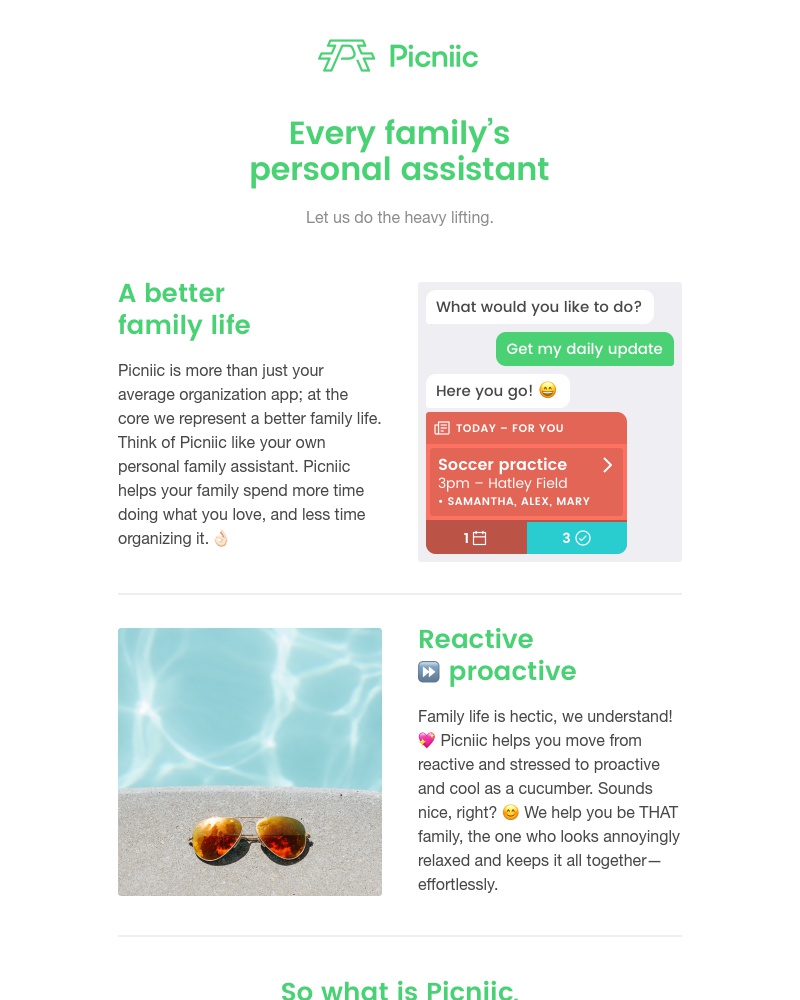 Picniic - Picniic—more than just an app 💪