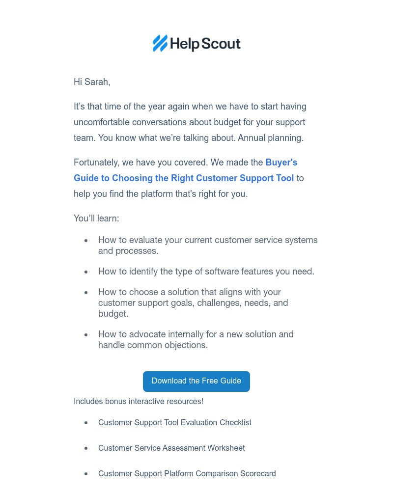 Help Scout - Planning your 2021 support needs? 