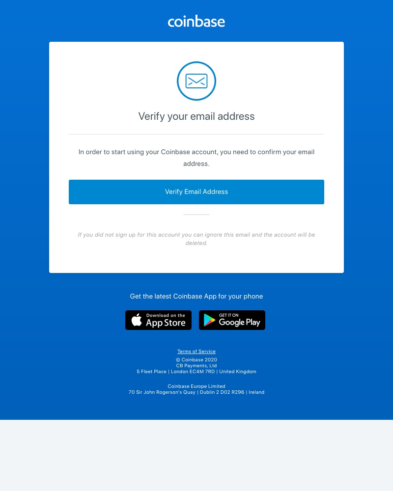  - Please Verify Your Email Address