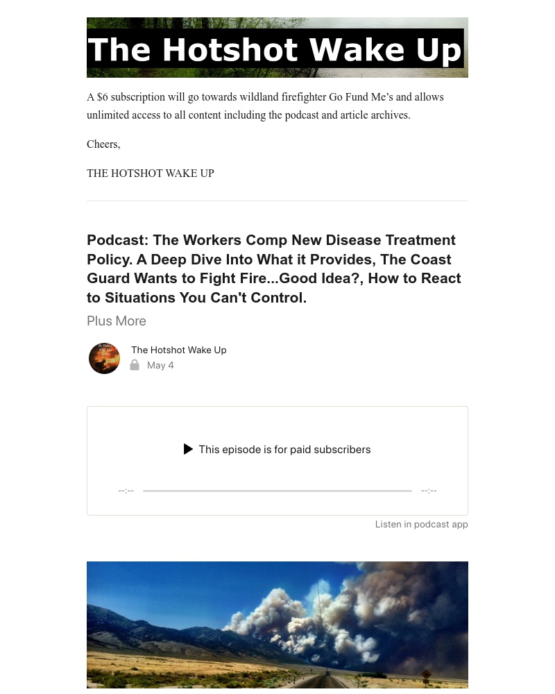 Substack - Podcast: The Workers Comp New Disease Treatment Policy. A Deep Dive Into What it Provides, The Coast Guard Wants t…