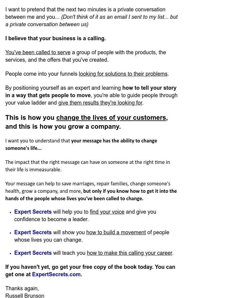 ClickFunnels - (PRIVATE MESSAGE FOR YOU)