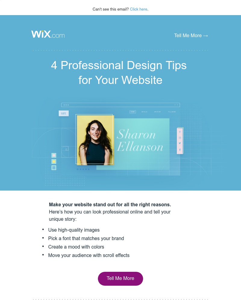 Wix - Pro design tips for your site