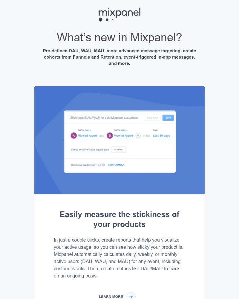 Mixpanel - Product Update - April
