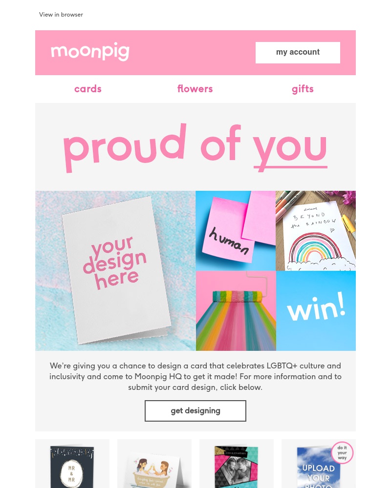 Moonpig - Proud of YOU