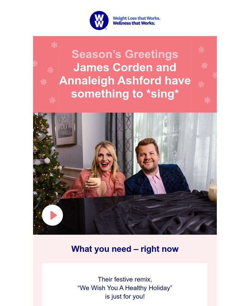 WW (Weight Watchers) - PSA from James Corden & Annaleigh Ashford