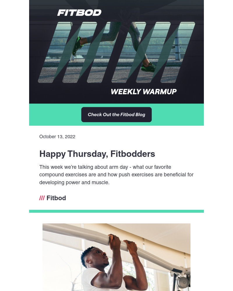 Fitbod - 🏋️ Push yourself 🏋️ [Weekly Warmup]