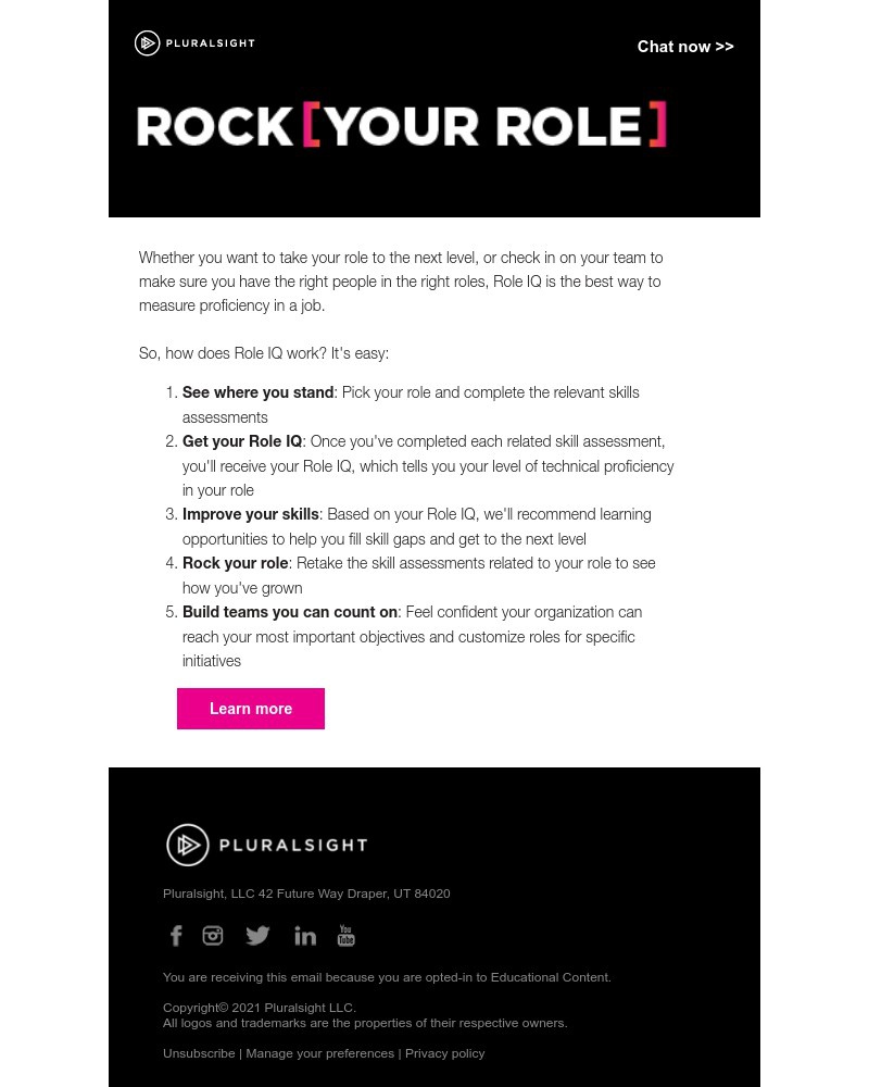Pluralsight - Quick question—could you improve in your role?