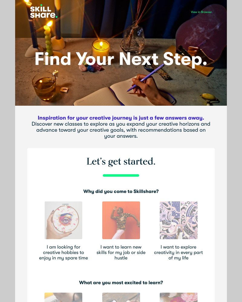 Skillshare - Quiz: Discover Your Perfect Class