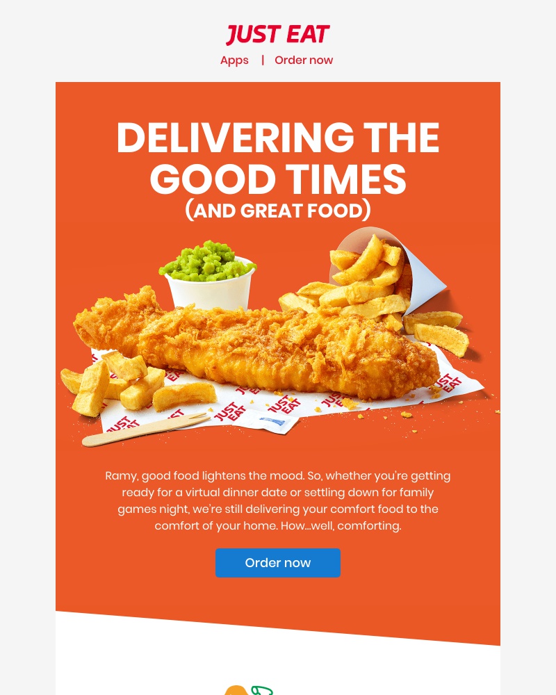 Just Eat - Ramy, catch up with your favourites
