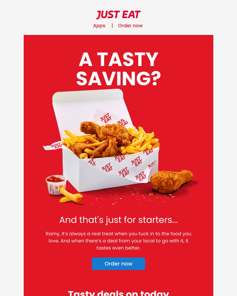 Just Eat - Ramy, don’t miss these offers in your area 👀