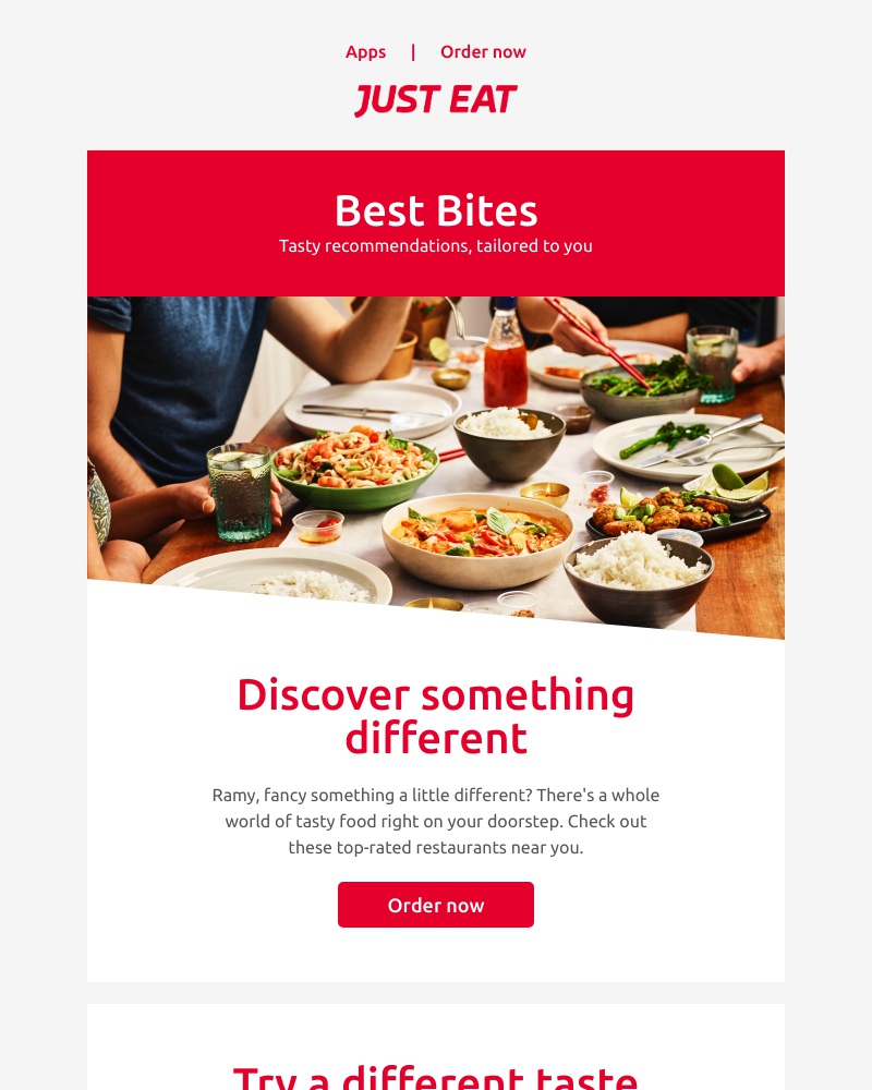 Just Eat - 👀 Ramy, fancy a change? Check out these restaurants you haven't tried before 