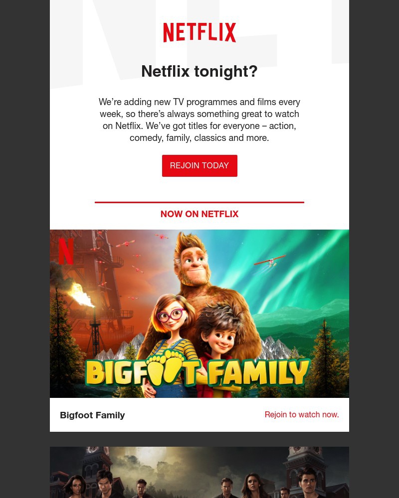 Netflix - Ramy, it’s been 152 days. Fancy watching something?