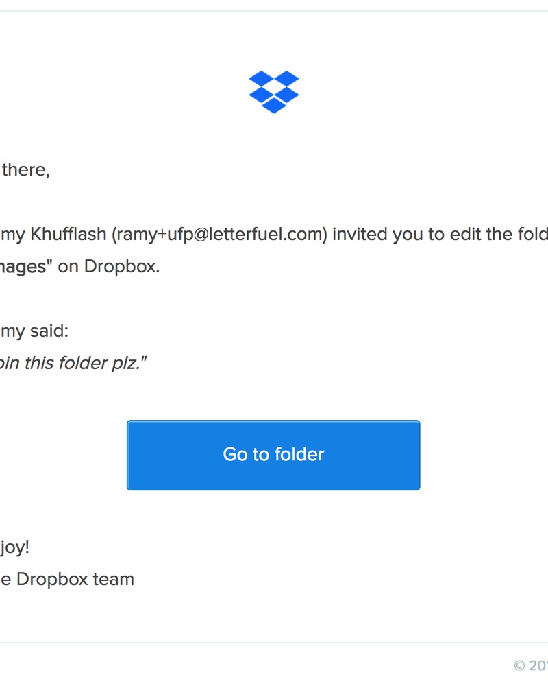 Joining a folder on Dropbox video screenshot