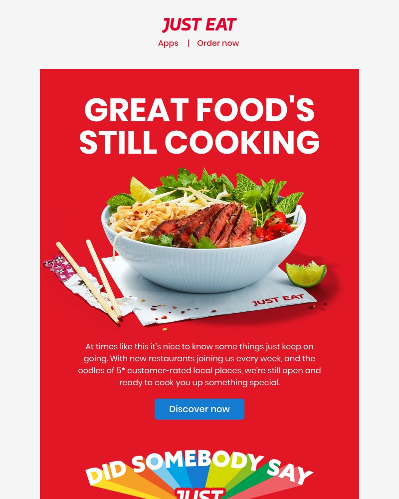 Just Eat - Ramy, need a taste of normality?