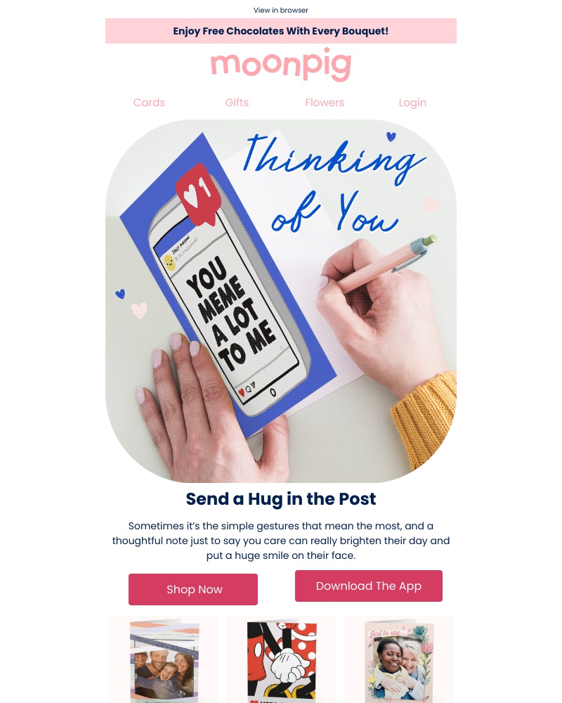 Moonpig - Ramy, send someone a postal pick-me-up 🤗💌