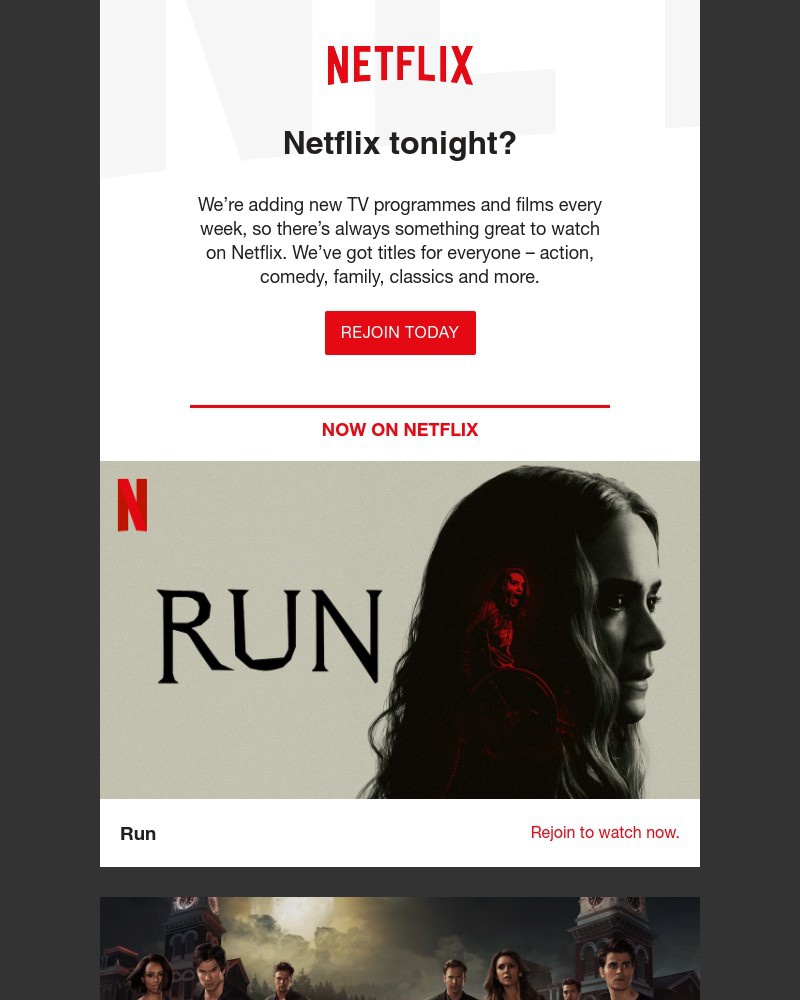 Netflix - Ramy, spend on experiences not things. Make time for rest, relaxation and some Netflix 😉