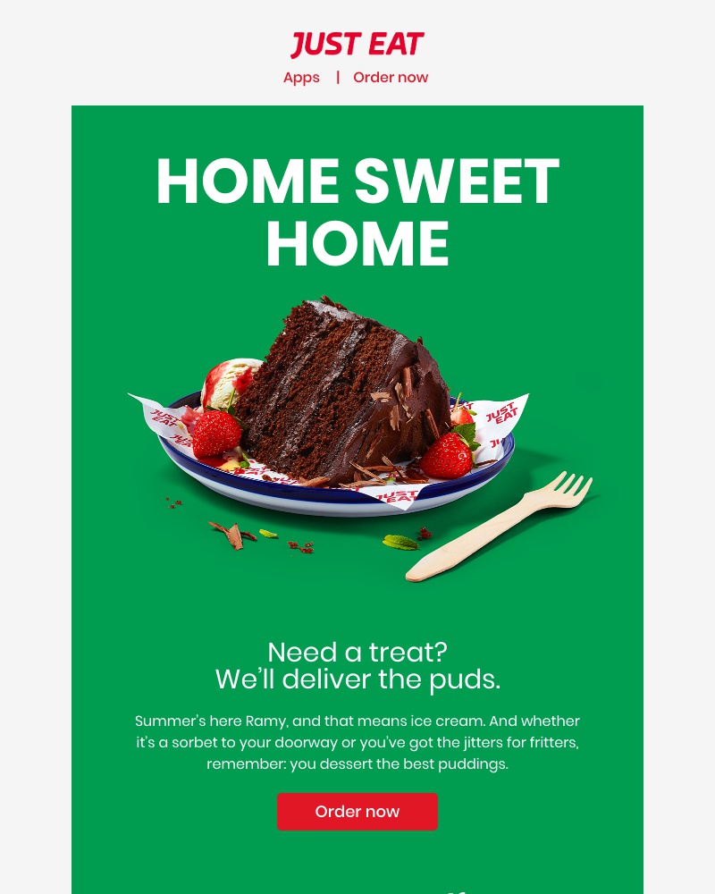 Just Eat - Ramy, you dessert the best 🍦