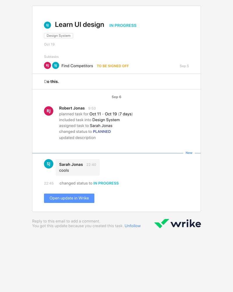 Wrike - RE: [Design System] Learn UI design
