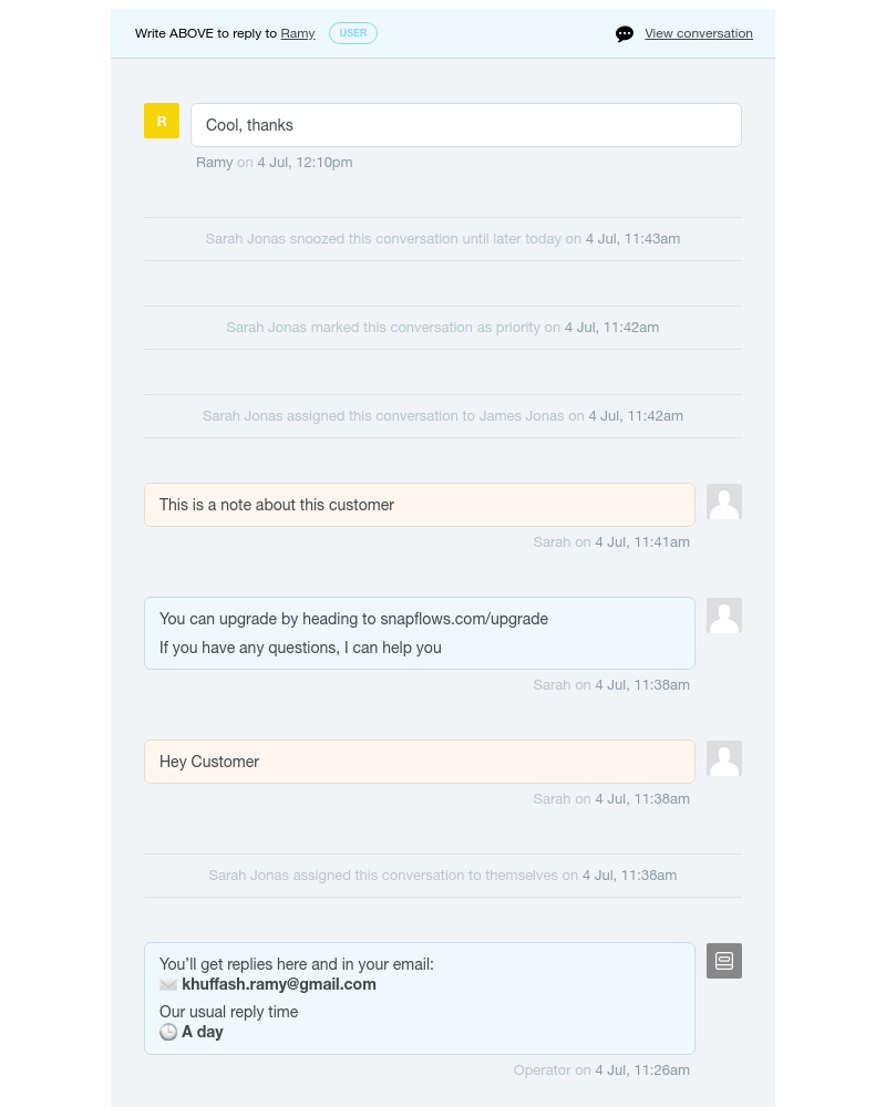 Intercom - Re: [Moodjoy] Ramy: 'Hey - this service is very cool. How can I upgrade?'