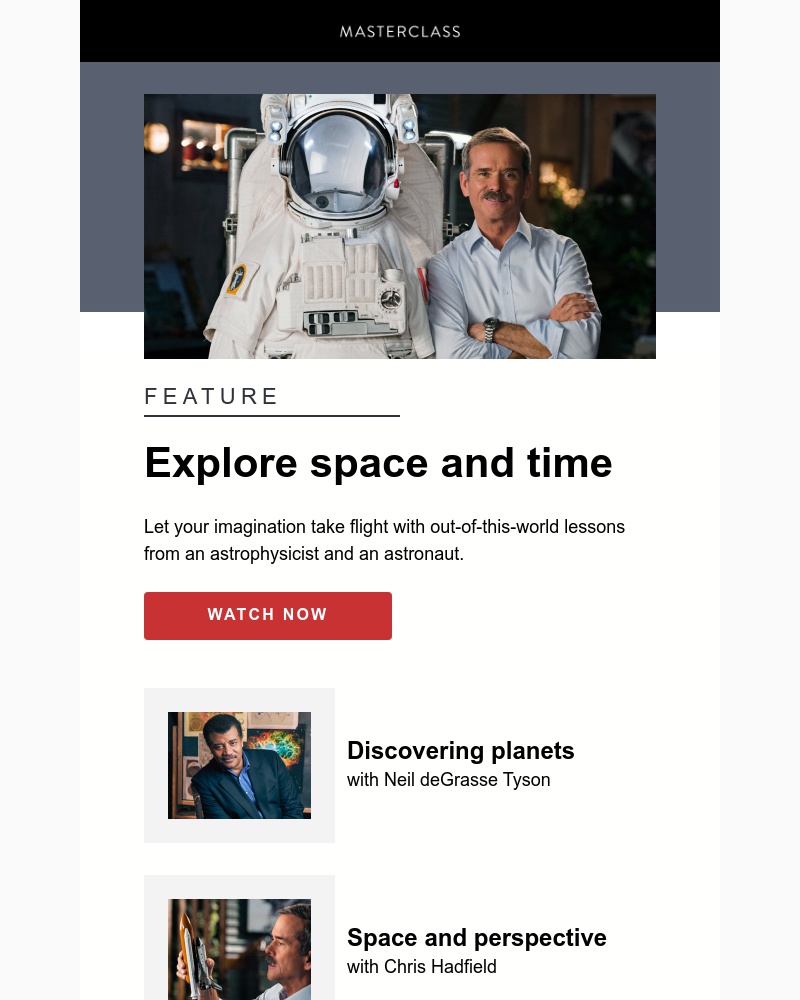 - Reach for the stars with MasterClass
